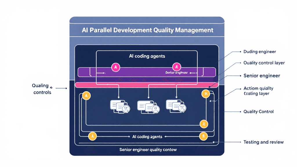 AI並列開発の品質管理レイヤー構成図