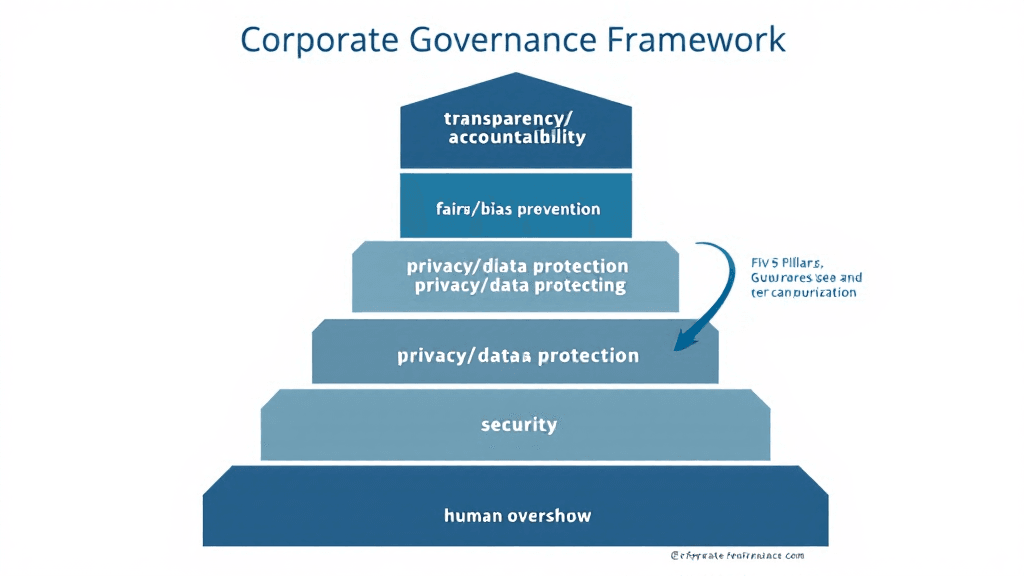 AIガバナンスを支える5つの柱の構成図