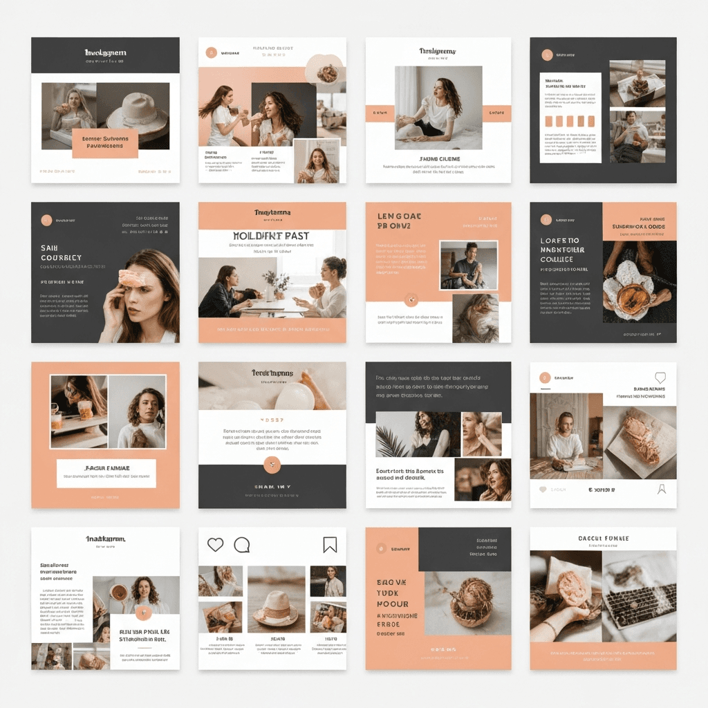 ソーシャルメディア向けビジュアル素材の一括制作