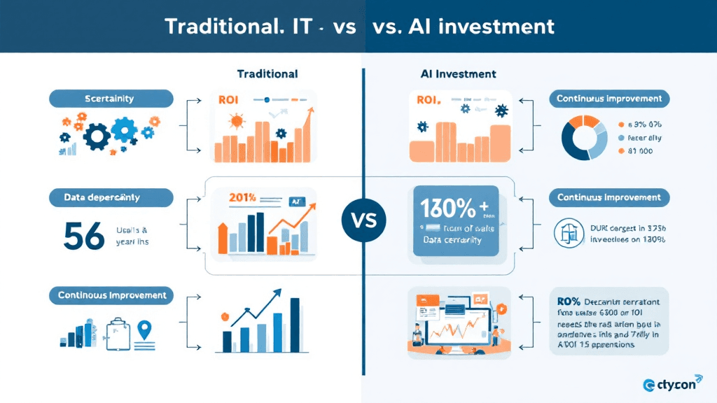 AI投資とIT投資の比較