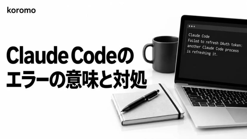 Claude Code「Failed to refresh OAuth token: another Claude Code process is refreshing it」の意味と対処