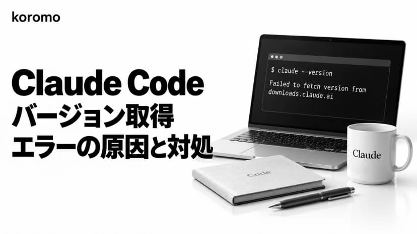 Claude Code「Failed to fetch version from downloads.claude.ai」の原因と対処|インストール・更新が止まるとき