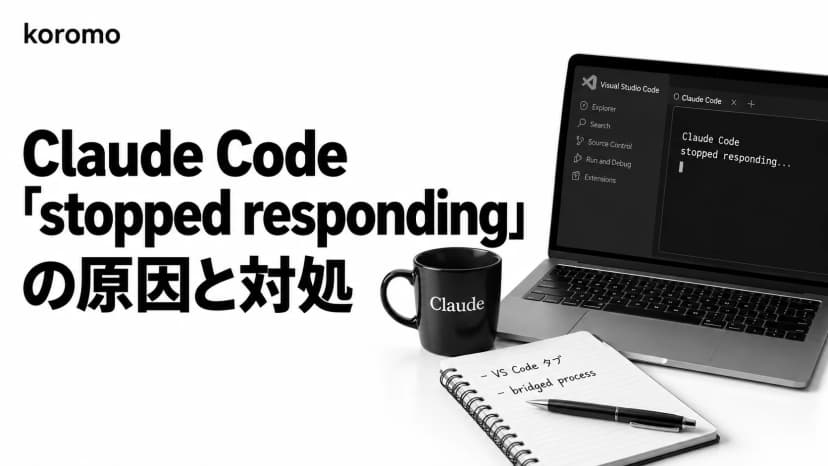 Claude Code「stopped responding」の原因と対処|VS Codeタブ・bridged process別