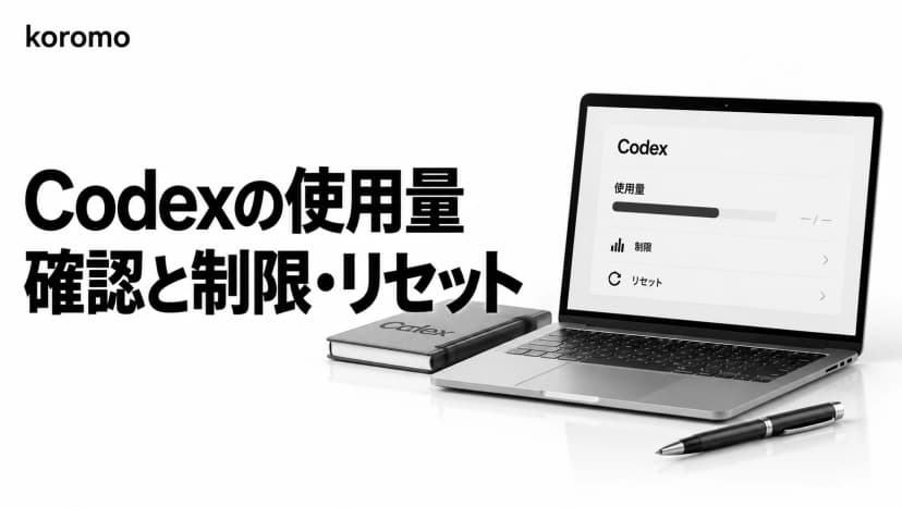 Codexの使用量の確認方法と制限・リセットの仕組み【2026年10月】