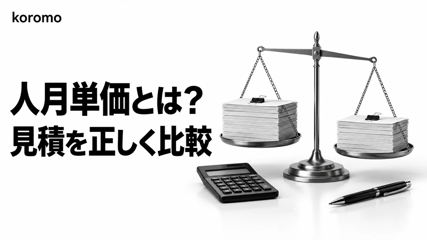 人月単価とは?相場の見方と、見積書の単価を他社と比較する手順