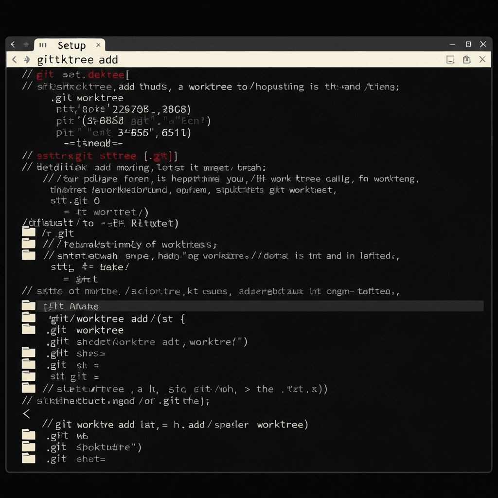 Worktreeのセットアップとディレクトリ構成