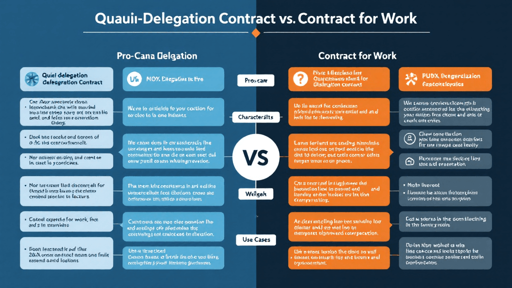 準委任契約と請負契約の比較