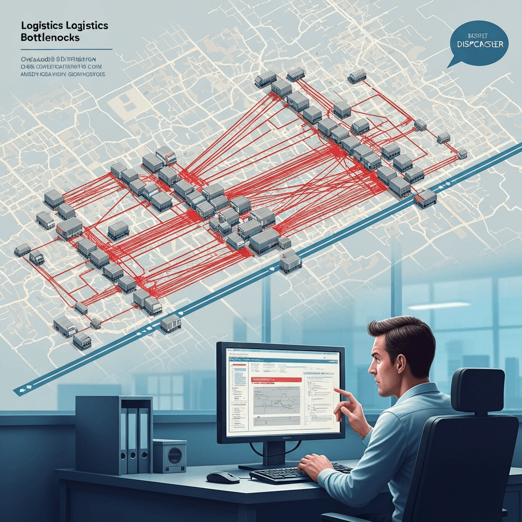 トラック輸送におけるドライバー不足と配車効率の課題