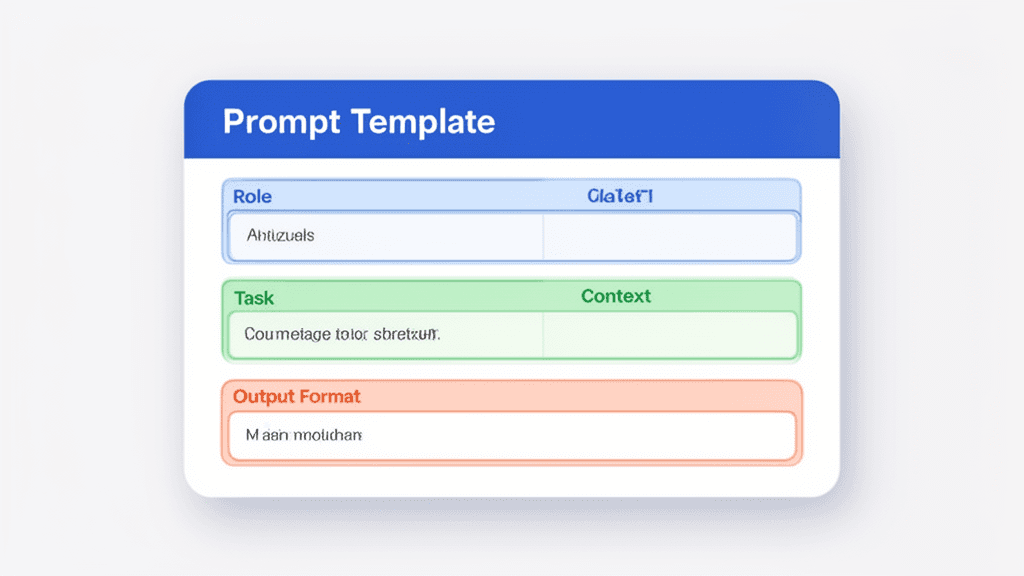 プロンプトテンプレートの構成:役割・コンテキスト・タスク・出力形式の4要素