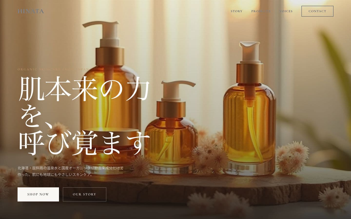 D2C Skincare Brand Website